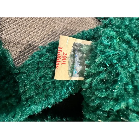 Ty Beanie Baby 2001 Holiday Teddy Green Plush Toy NEW NWT - Picture 13 of 13